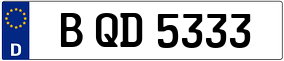 Trailer License Plate